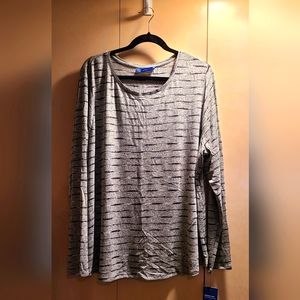 APT 9 Long Sleeve Shirt 2X Gray NWT